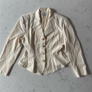 Vertigo Paris Cream Blazer Contemporary Minimalist